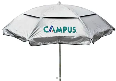 E-sotiriou - myresort Ομπρέλα Παραλίας 2 m Λαχανί Ασημί Επίστρωση Μεταλλική